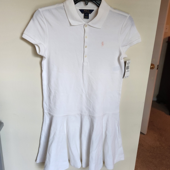 Polo by Ralph Lauren Classic White Polo Shirt Dress Size Large - Picture 1 of 4